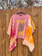 KANTHA TEE KAFTAN // open size handmade // FREE BIRD