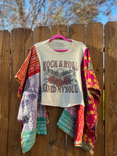 *Remake* KANTHA TEE KAFTAN // open size ROCK & ROLL