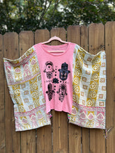 KANTHA TEE KAFTAN // open size handmade // HAMSA