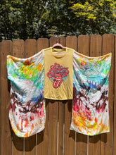 KIMONO TEE KAFTAN // open size handmade // ROLLING STONES Bling