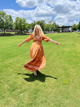 PUMPKIN SPICE 3/4 sleeve // maxi dress