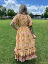 MARIGOLD flutter sleeve // maxi dress