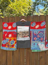 KANTHA TEE KAFTAN // open size handmade // SYSTEM OF A DOWN