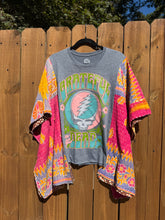KANTHA TEE KAFTAN // open size handmade // Grateful Dead pink