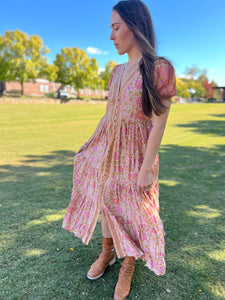 Fall Florals // maxi dress