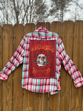 OOAK XL  Grateful Dead upcycled FLANNEL shirt
