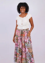Plant lady maxi  skirt // stretch smocked fit