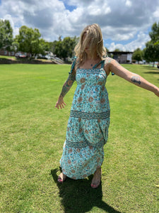 FORGET ME NOT ribbon tie // maxi dress