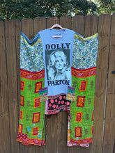 KANTHA WING UPCYCLED DRESS// free size handmade// Dolly grey