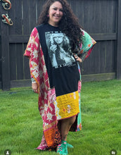 *Remake* KANTHA WING UPCYCLED DRESS// open size handmade// STEVIE NICKS LEGEND