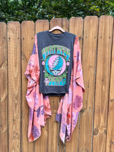 KIMONO TEE KAFTAN // open size handmade // GRATEFUL DEAD Pink
