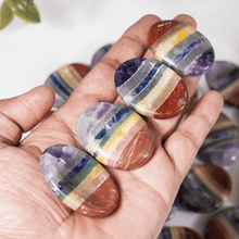 Bonded Chakra Worry Stones | Pocket Crystal | Thumb Stone