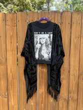 Burnt out velvet KIMONO TEE TUNIC // open size handmade // STEVIE LEGEND