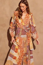 Loving Free Maxi Wrap Dress: GOLDEN DESERT