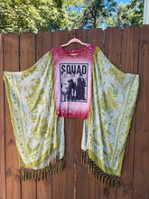 KIMONO TEE KAFTAN // open size handmade // HOCUS POCUS velvet