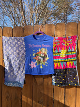 KANTHA TEE KAFTAN // open size handmade // SMASHING PUMPKINS blue