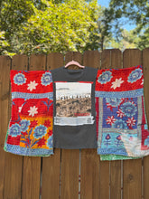 KANTHA TEE KAFTAN // open size handmade // SYSTEM OF A DOWN