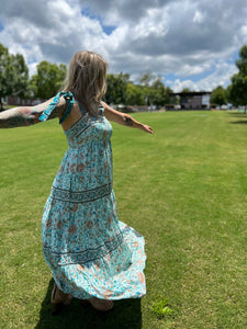 FORGET ME NOT ribbon tie // maxi dress
