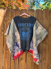 KANTHA TEE KAFTAN // open size handmade // SUBLIME grey