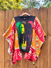 KANTHA TEE KAFTAN // open size handmade // BOB MARLEY Jamaica