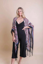 Purple orchid boho kimono