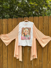 KIMONO TEE KAFTAN // open size handmade // DOLLY Pink LACE
