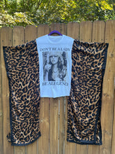 KIMONO TEE KAFTAN // open size handmade // STEVIE LEOPARD
