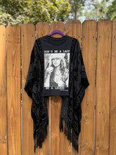 Burnt out velvet KIMONO TEE TUNIC // open size handmade // STEVIE LEGEND