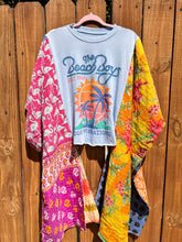 KANTHA TEE KAFTAN // open size handmade //BEACH BOYS extra long