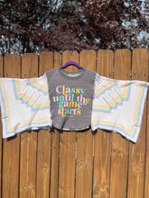 CROCHET granny TEE KAFTAN // open size handmade // classy till the game starts