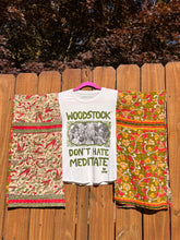 KANTHA TEE KAFTAN // open size handmade // MEDITATE