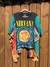 KANTHA TEE KAFTAN // open size handmade // NIRVANA come as you