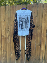 KIMONO TEE KAFTAN // open size handmade // STEVIE LEOPARD
