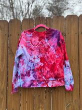 BUTTERFLY upcycled Sweatshirt // tie dye Pink  // medium