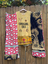 *Remake* KANTHA WING UPCYCLED DRESS// open size handmade// COWGIRL ERA