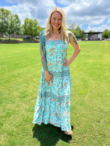 FORGET ME NOT ribbon tie // maxi dress