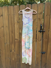 DOILY BLEACH upcycled ribbed cotton dress // sleeveless / medium