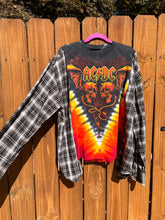 FLANNEL TEE KAFTAN // open size handmade //ACDC