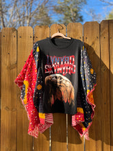 KANTHA TEE KAFTAN // open size handmade // LYNYRD SKYNYRD