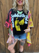 *Remake* KANTHA TEE KAFTAN // open size handmade // BLACK SABBATH