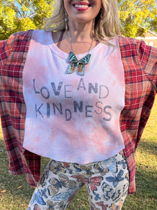 *remake* FLANNEL TEE KAFTAN // open size handmade //LOVE & KINDESS