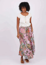 Plant lady maxi  skirt // stretch smocked fit