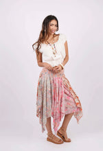 ENCHANTED scarf skirt // stretch smocked fit