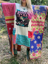 KANTHA WING UPCYCLED DRESS// free size handmade// JOHNNY CASH