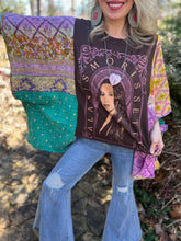 KANTHA TEE KAFTAN // open size handmade // ALANIS brown