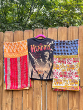 KANTHA TEE KAFTAN // open size handmade // JIMI HENDRIX