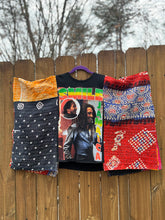 KANTHA TEE KAFTAN // open size handmade // BOB MARLEY Jamaica