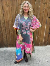 *Remake * KANTHA WING UPCYCLED DRESS// open size handmade// DOUBLE BUTTERFLY