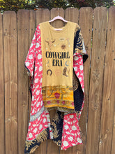 *Remake* KANTHA WING UPCYCLED DRESS// open size handmade// COWGIRL ERA