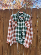OOAK upcycled FLANNEL “blame it ” shirt // medium